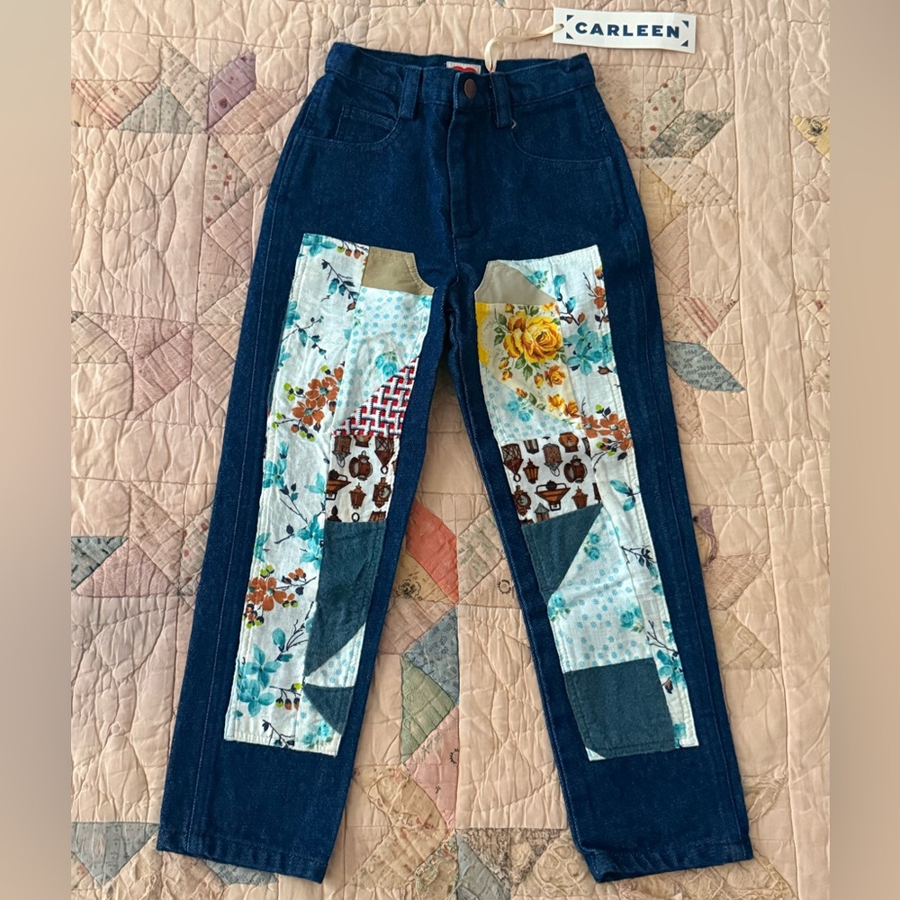 Carleen Kids One-of-a-Kind Patchwork Jeans | Size 4/5 | NWT